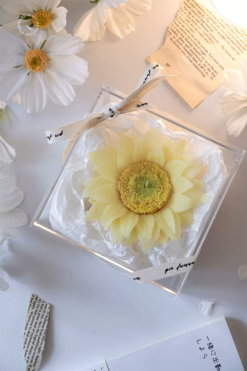 Sunflower Hand-squeezed Flower Scented Candle Gift Box Gift