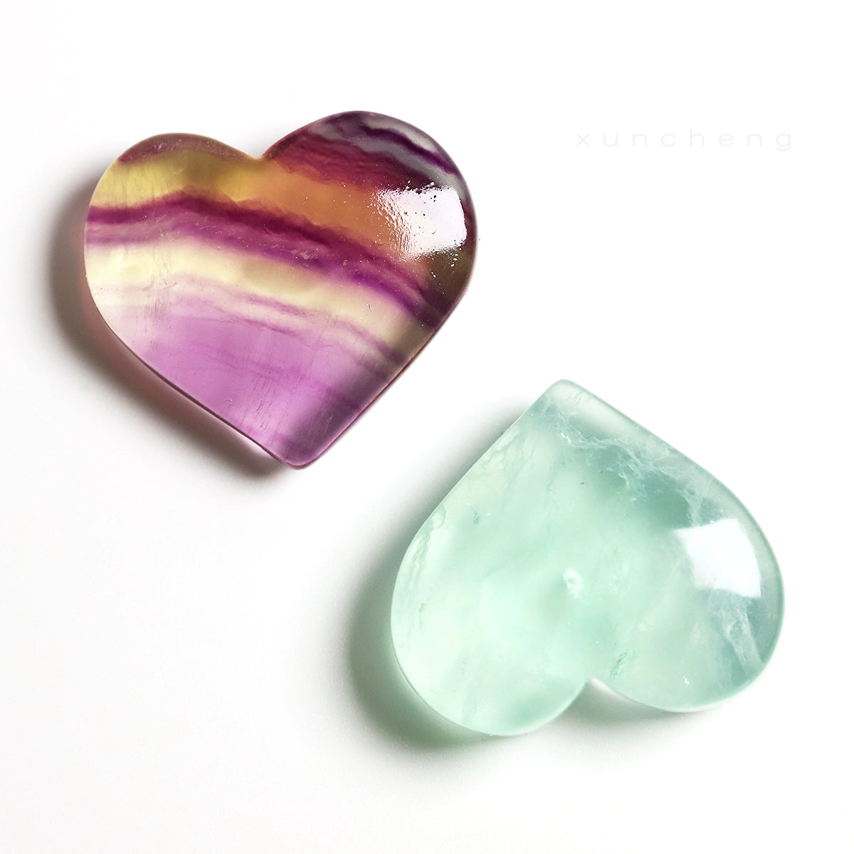 Natural candy fluorite love crystal specimen mineral crystal