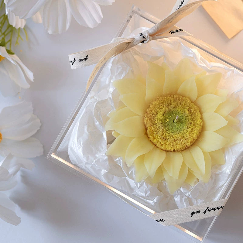 Sunflower Hand-squeezed Flower Scented Candle Gift Box Gift