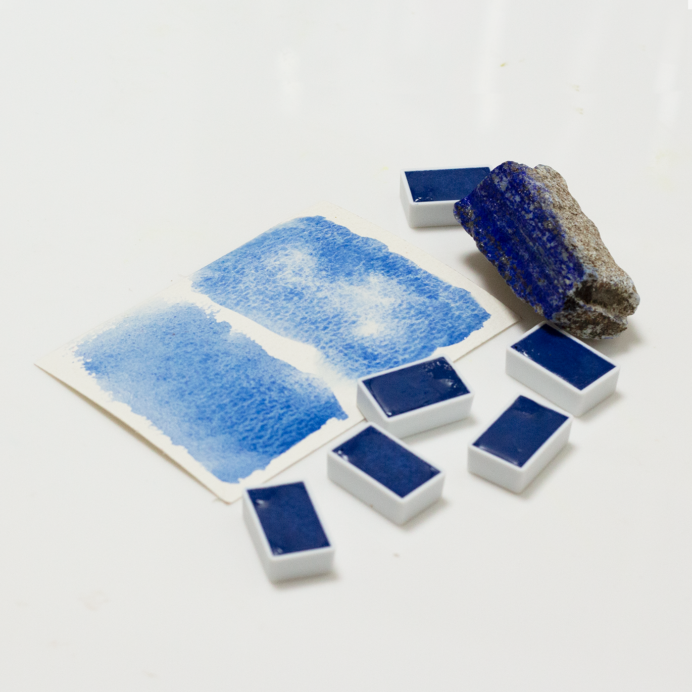 Lapis Lazuli lapis lazuli natural Afghan lapis lazuli mineral solid watercolor blue pigment block