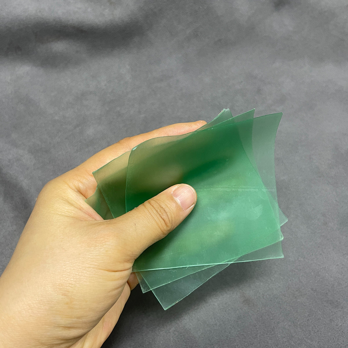 Green soft wax jewelry can be cast by pinching soft wax